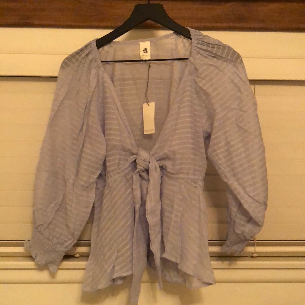 Baby blue womens top